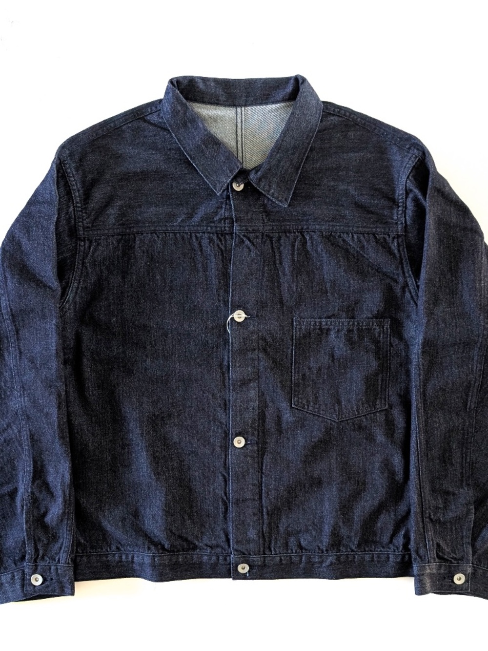 Nanamica Short Denim Jacket Large L Indigo One Wash Made in Japan S25SA081U NWT